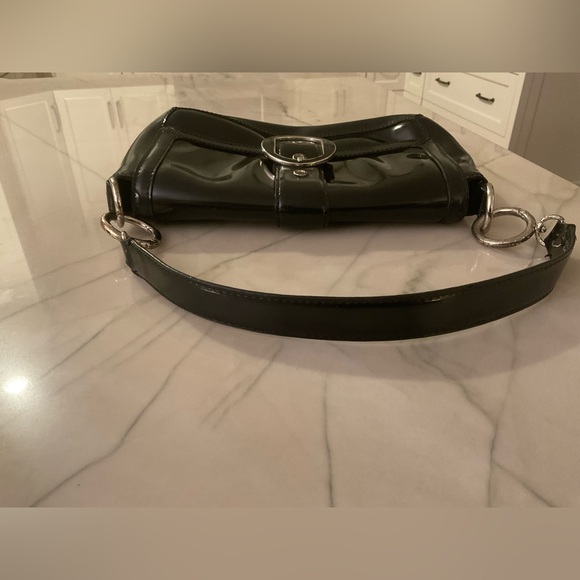 Ann Taylor Black Patent Leather Buckle Bag - Picture 2 of 11